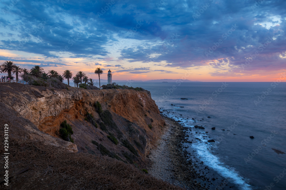 Beautiful Point Vicente Lighthouse at Sunset Beautiful Point Vicente Lighthouse at Sunset