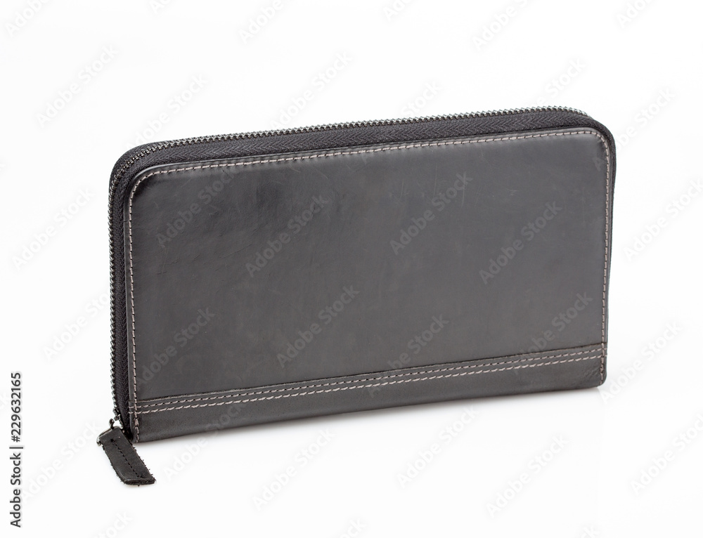Fototapeta premium black personal men organizer on white background