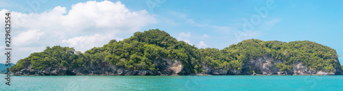 tropical island in the sea panorama