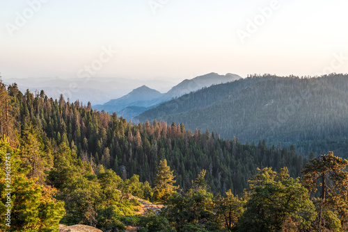 Sunset Rock viewpoint in Sequoia National Park, California © NatalieJean