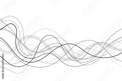 Abstract transparent and black lines background