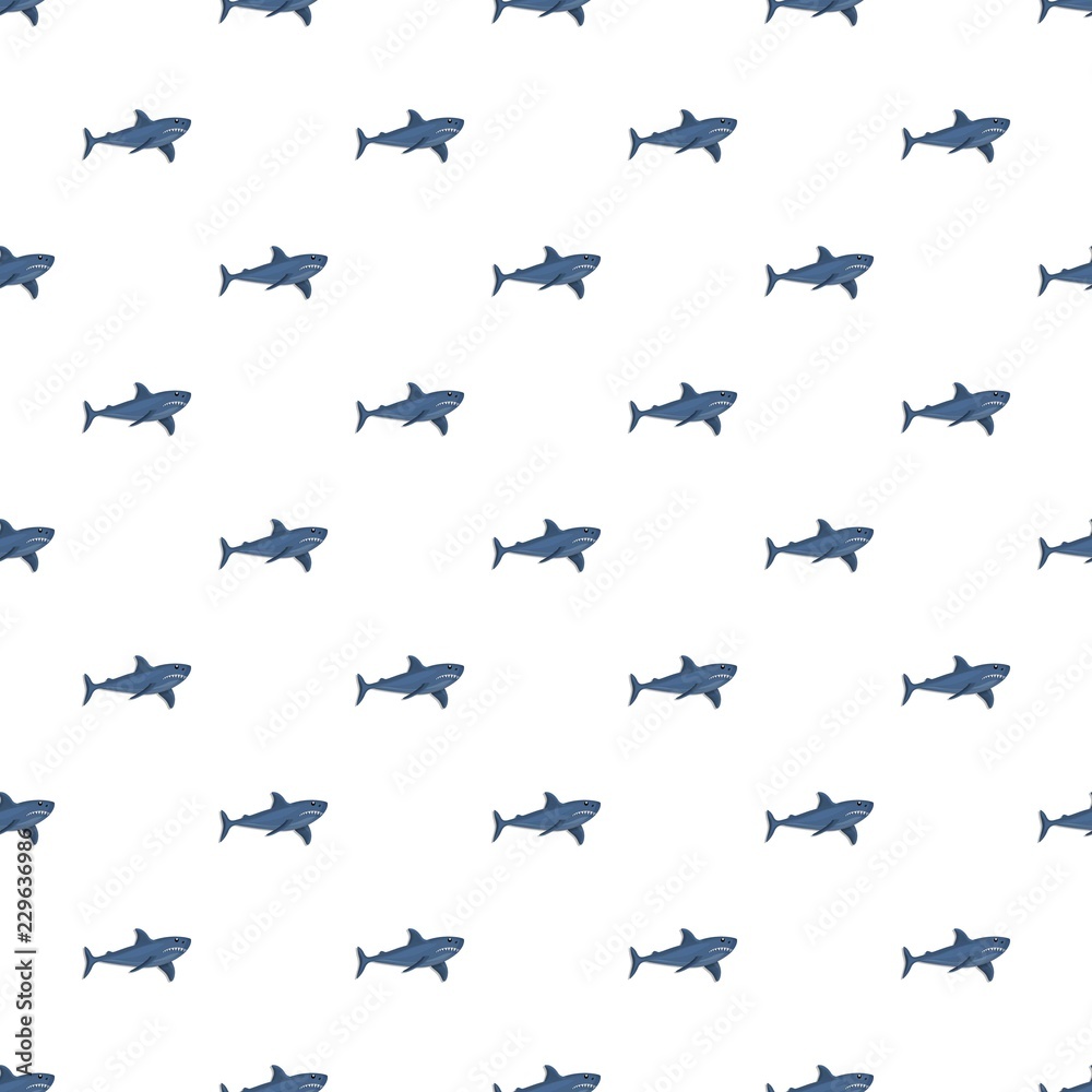 Blue shark pattern seamless repeat background for any web design Blue shark pattern seamless repeat background for any web design