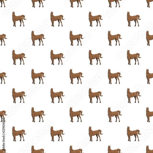 Brown horse pattern seamless repeat background for any web design