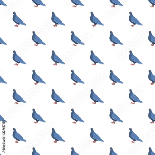 Blue pigeon pattern seamless repeat background for any web design