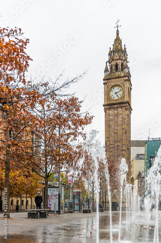 Albert memorial clock in Belfast, UK photo