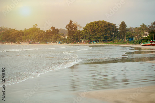 Beach in Weligama on Shirlanque photo