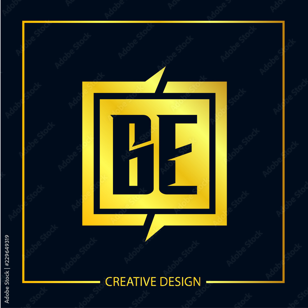 Initial Letter BE Logo Template Design Initial Letter BE Logo Template Design