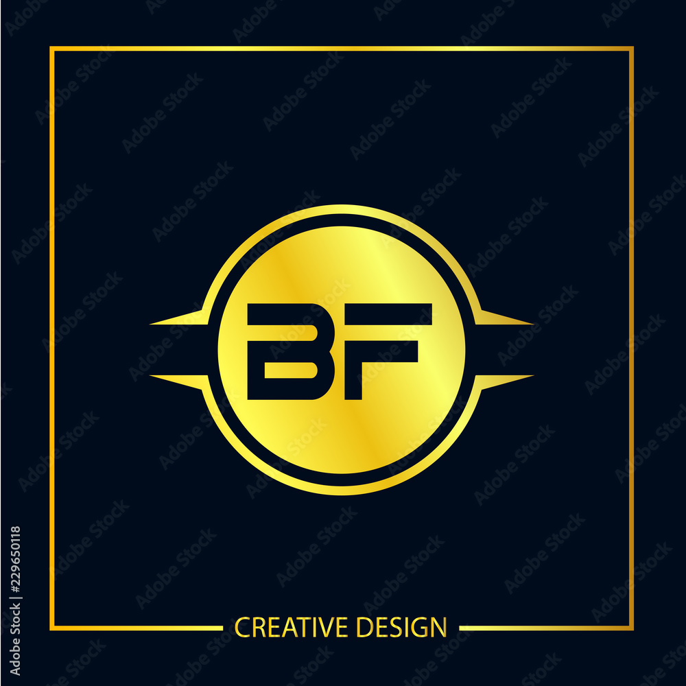 Obraz premium Initial Letter BF Logo Template Design