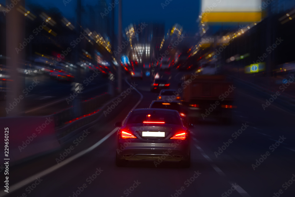 night wide highway