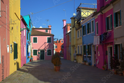 maisons colorées de Burano à venise 
