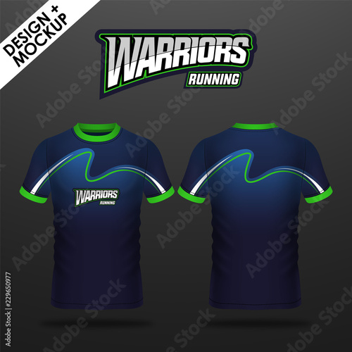 Design and mockup of marathon shirt