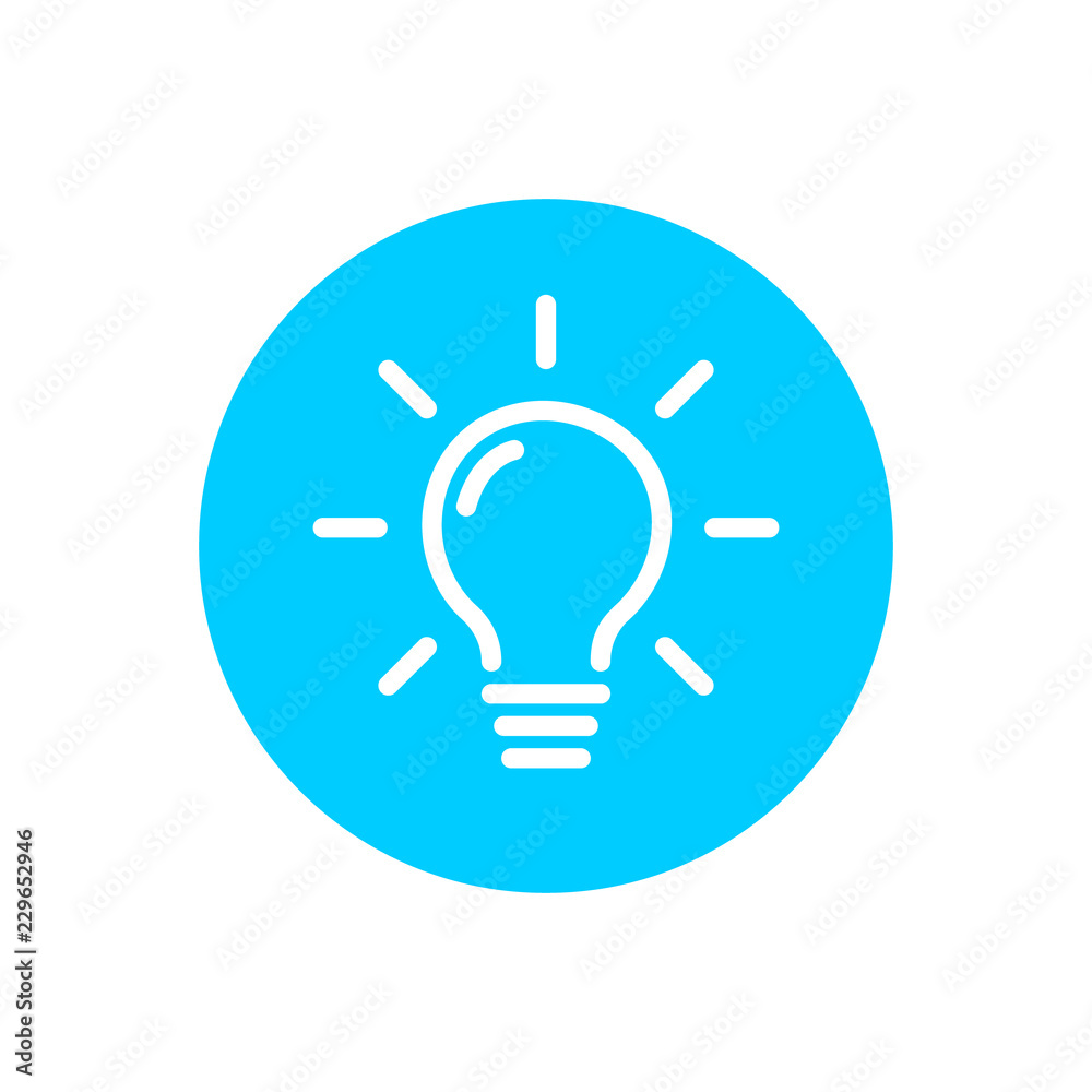 Effective thinking concept solution bulb icon with innovation idea. Solution isolated symbol Effective thinking concept solution bulb icon with innovation idea. Solution isolated symbol