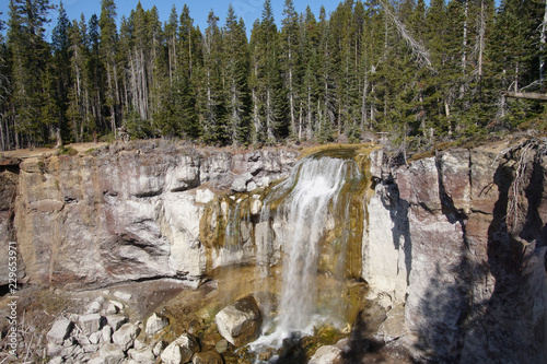 Cascades of Paulina Falls, in the caldera photo