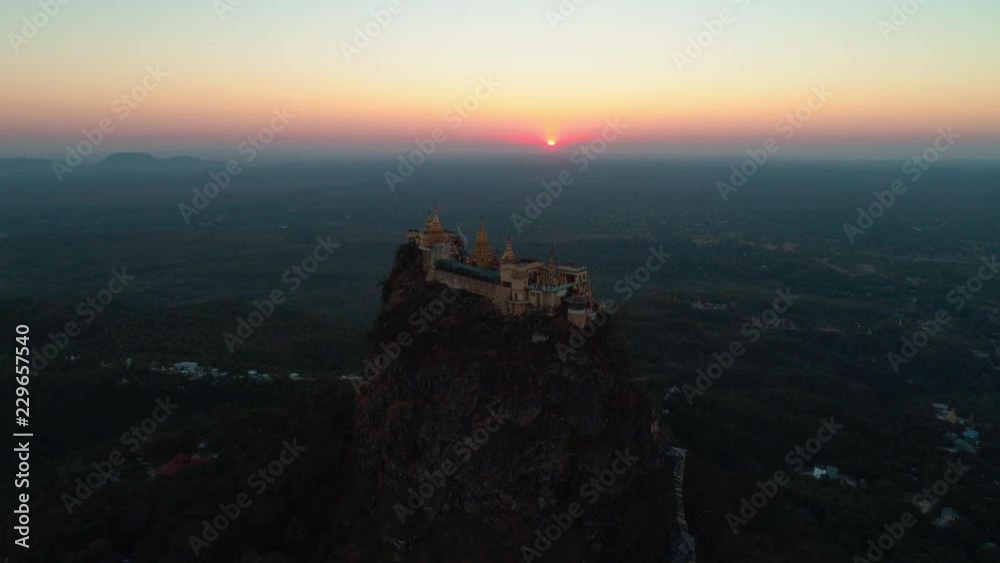 Myanmar. Temple. Sunrise. City. Aerials. 4k. Drone Myanmar. Temple. Sunrise. City. Aerials. 4k. Drone