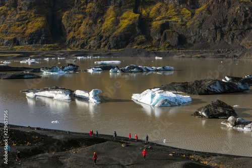 Solheimajokull Glacier in Iceland photo