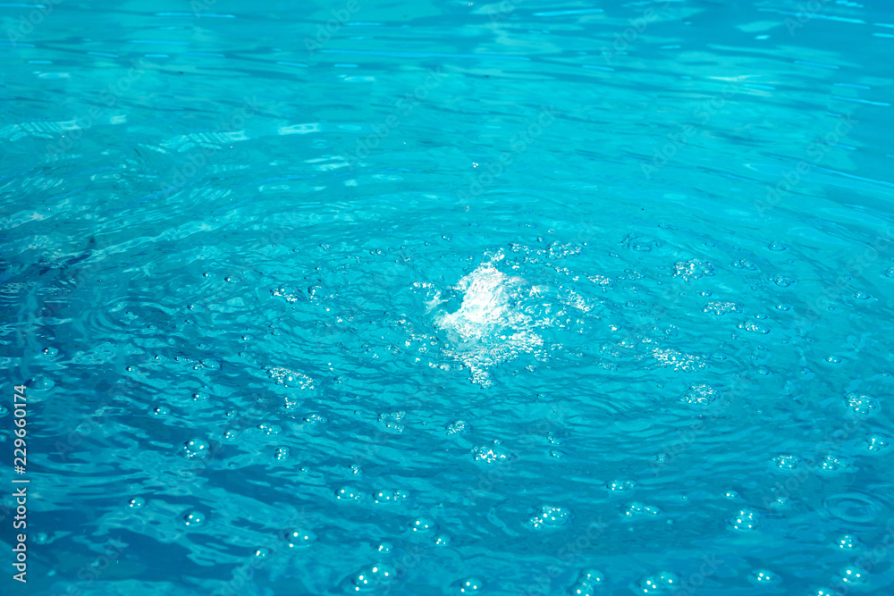 Blue sparkling water