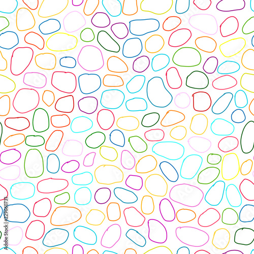 Pebble colorful background, seamless pattern for your design