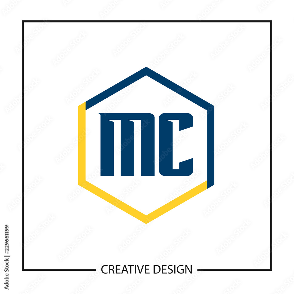 Initial Letter MC Logo Template Design