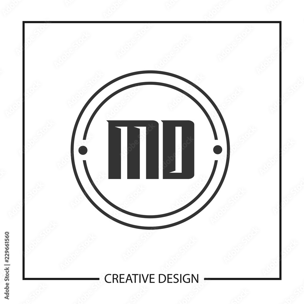 Initial Letter MD Logo Template Design Initial Letter MD Logo Template Design