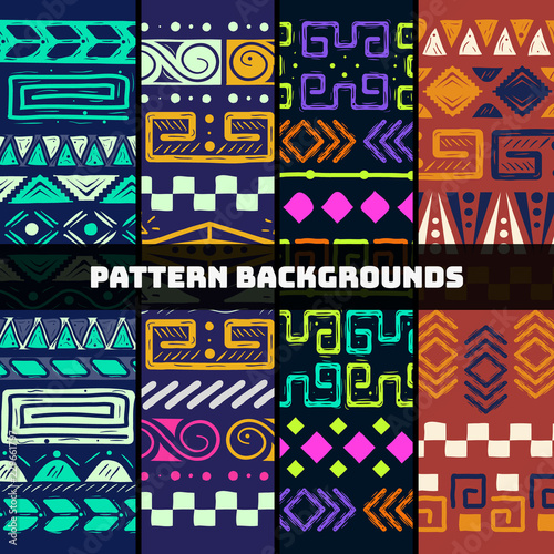 Pattern abstract collection background photo