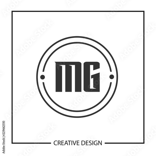 Initial Letter MG Logo Template Design