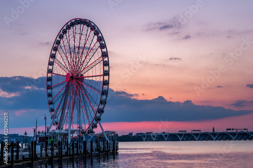 The Capital Wheel at Sunset