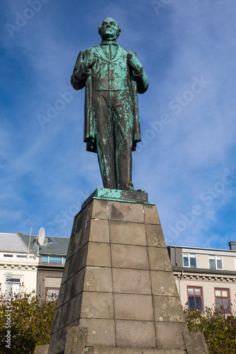 Jon Sigurdsson Statue in Reykjavik photo