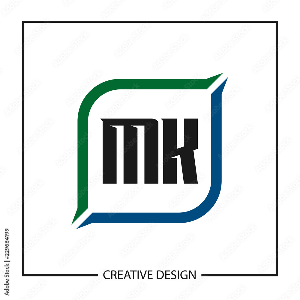Initial Letter MK Logo Template Design Initial Letter MK Logo Template Design
