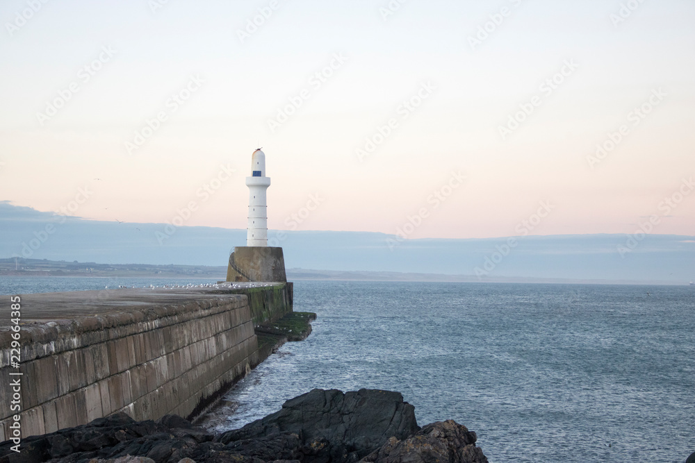 Aberdeen Lighthouse at Dusk