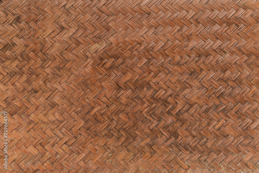 Woven bamboo surface. Traditional weave pattern. Woven bamboo surface. Traditional weave pattern.