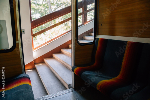 Photography Diana funicular railway in Karlovy Vary, Czech