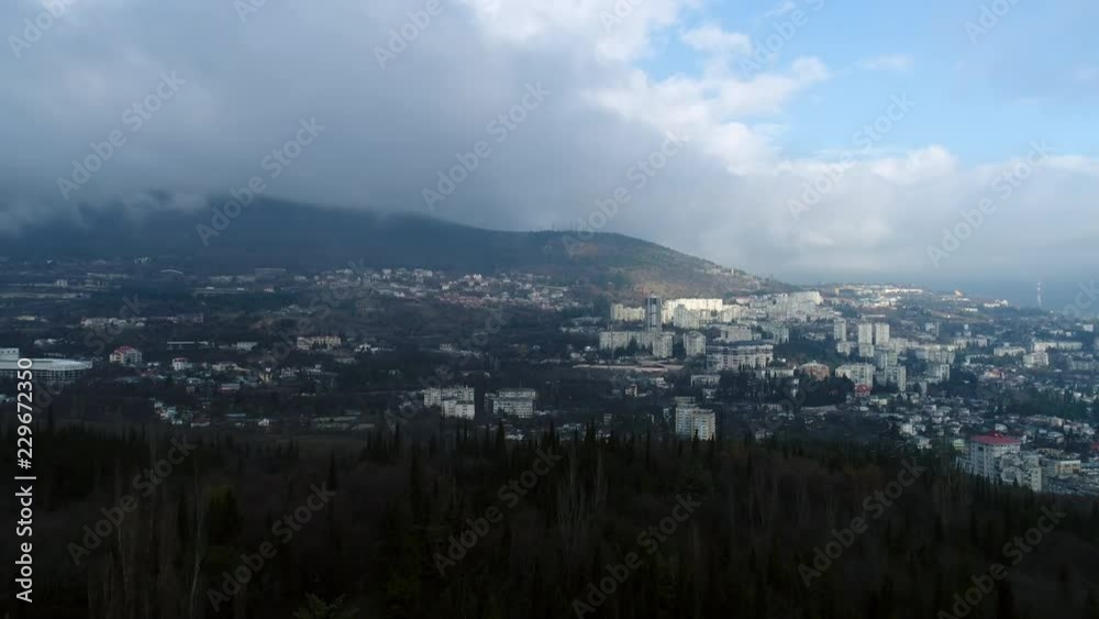 Crimea. Clouds. Nature. Mountain. Aerials. 4k. Drone Crimea. Clouds. Nature. Mountain. Aerials. 4k. Drone