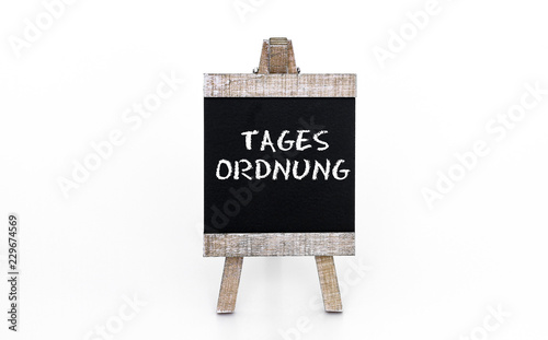 Tagesordnung photo