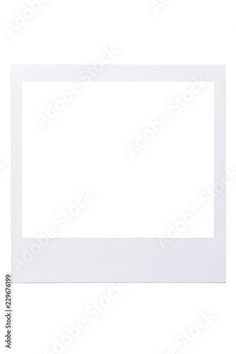 Realistic old photo frames isolated on white background