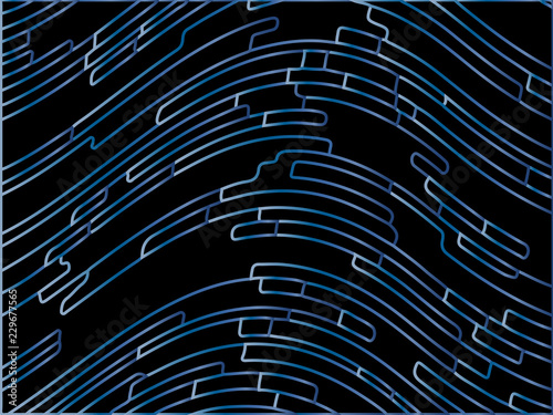 Abstract pattern. Texture with wavy, curves lines. Optical art background.