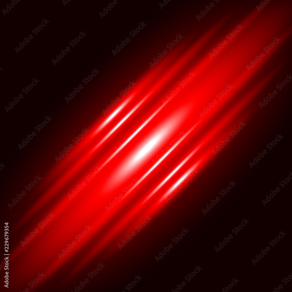 Abstract Red Light Effect electronic wave music vector background