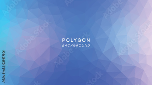 Polygon Soft Blue Purple
