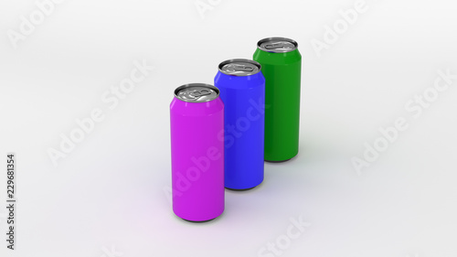 Wallpaper Mural Raw of colorful soda cans Torontodigital.ca