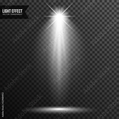 Illuminated scene, spotlight, stage, light effect vector transparent