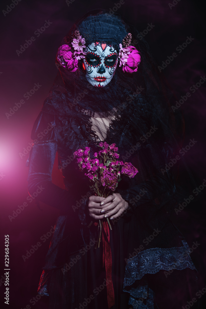 dark room of calavera catrina