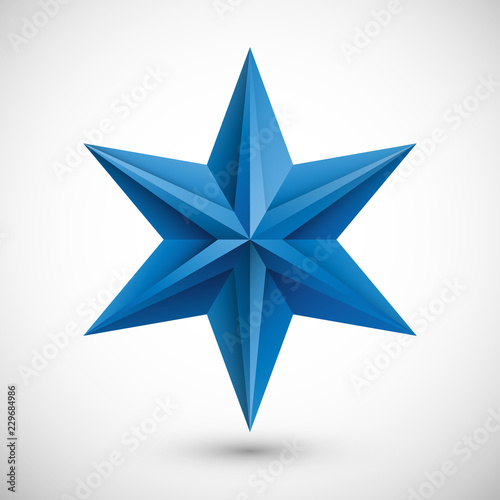 gwiazda origami wektor