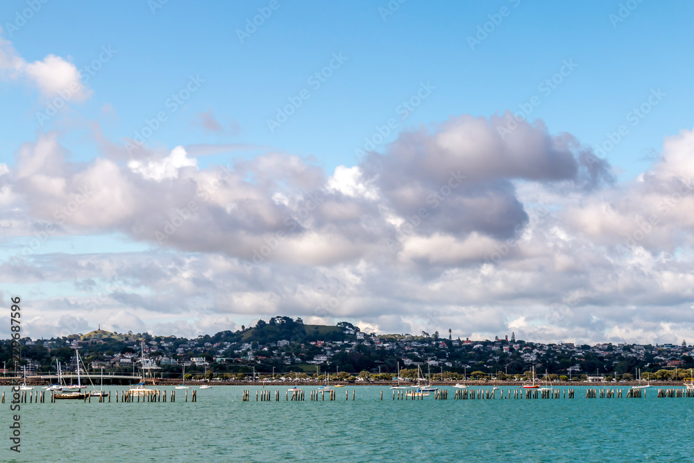 Landscape of Auckland city, New Zealand.