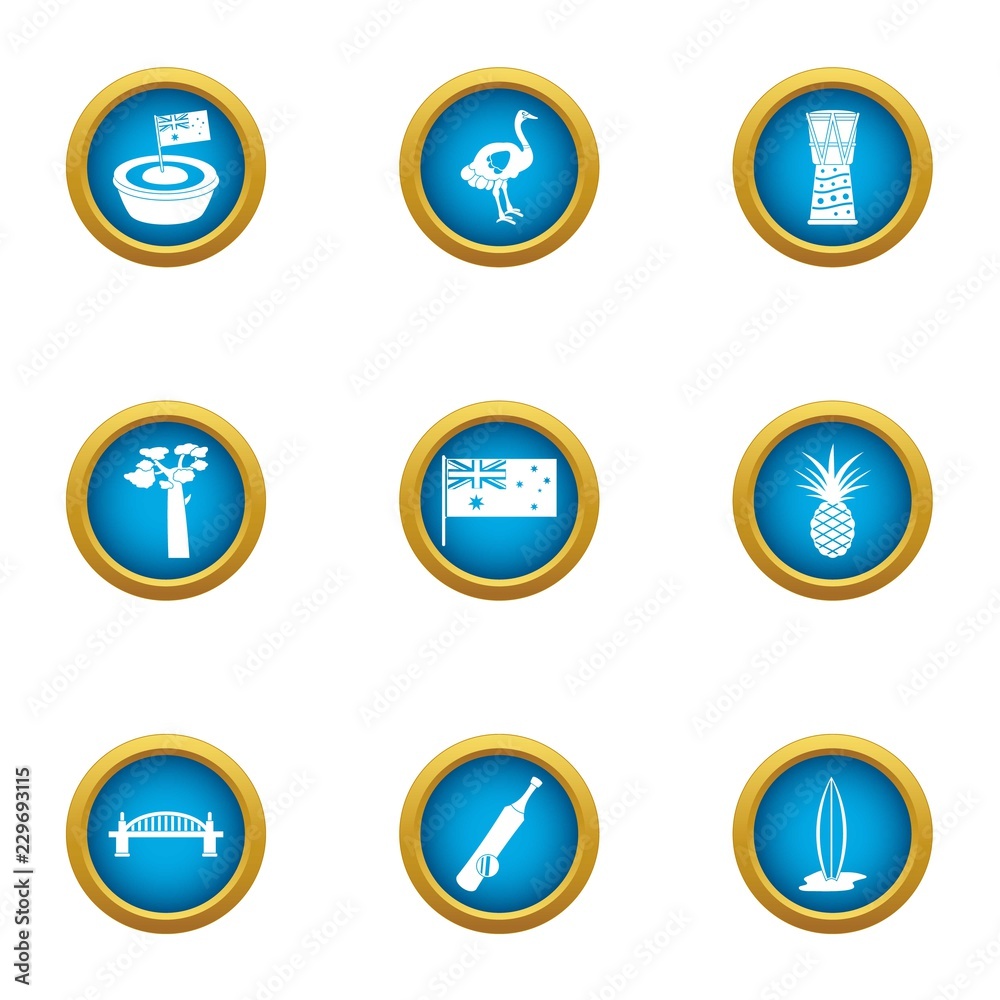 British flag icons set. Flat set of 9 british flag vector icons for web isolated on white background British flag icons set. Flat set of 9 british flag vector icons for web isolated on white background