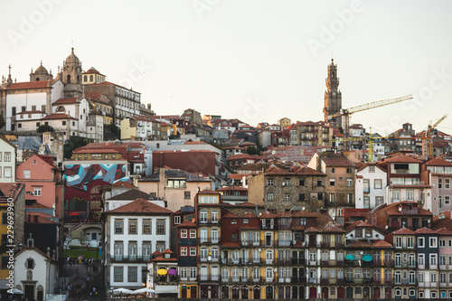 Architecture of the building and house of Porto, Portugal