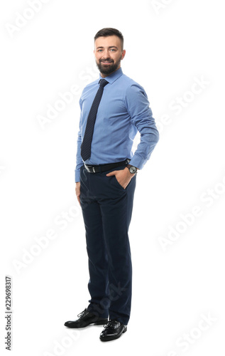 Confident businessman on wh...