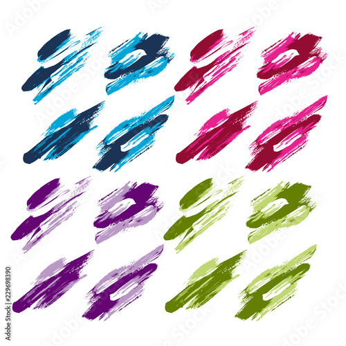 Color brush stroke design e...
