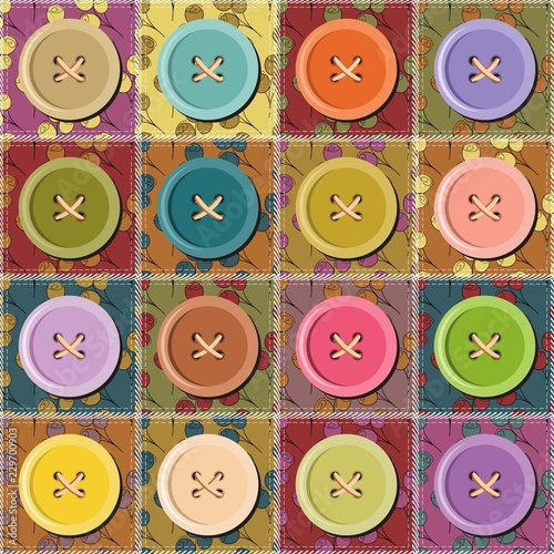patchwork background with different patterns