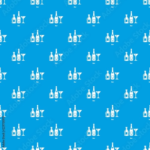 Bar pattern vector seamless blue repeat for any use