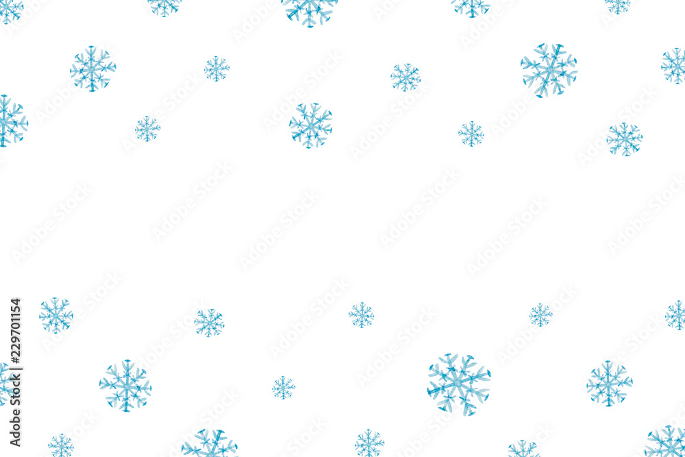 Christmas Background With Blue Snowflakes Christmas Background With Blue Snowflakes