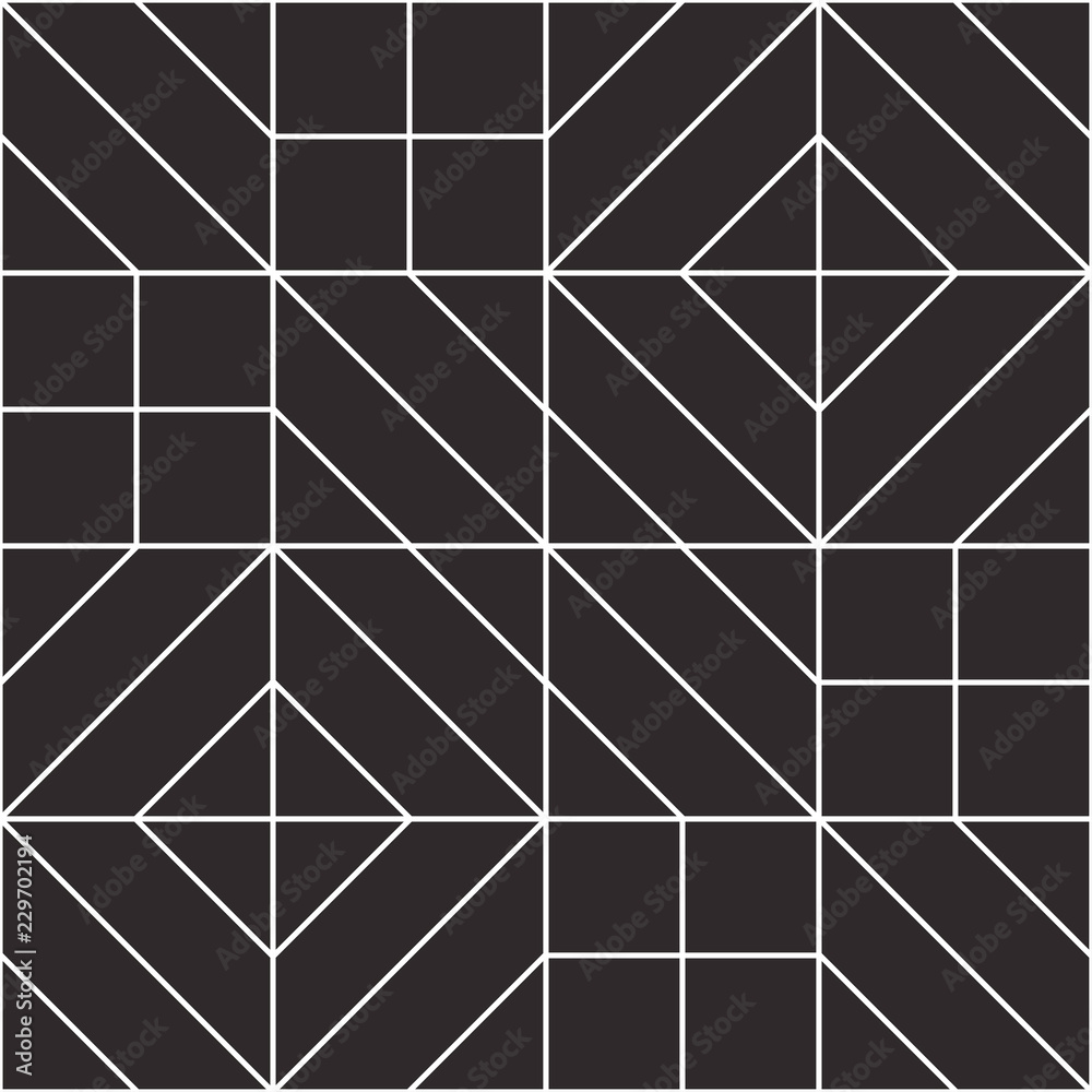 Abstract geometric seamless pattern
